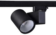 SAND BLACK LED TRACK LUMINAIRE 40W 4000K 3-PHASE 38° 4600LM 230V AC Ra80 5YRS