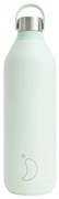 Μπουκάλι Θερμός Series 2 Chilly's με χωρητικότητα 1000ml και διατήρηση θερμοκρασίας 12h ζεστό / 24h κρύο - Lichen Green