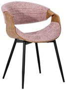 Καρέκλα Τραπεζαρίας FL1829 Fylliana Ρόζ 54x55x76εκ. 54x55x76 εκ.