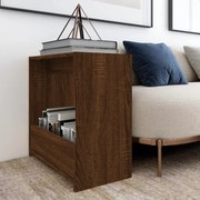 vidaXL Βοηθητικό Τραπέζι Καφέ Δρυς 50x26x50 εκ. Επεξεργασμένο Ξύλο