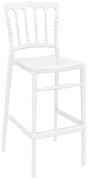 Siesta   Opera/S* Barstool Glossy White  metax-01-00-2730 διάστ.52.0000 x 48.0000 x 113.0000