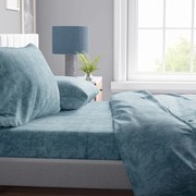 Σεντόνια Shadow 16 (Σετ 4τμχ) Petrol DimCol Υπέρδιπλo 240x270cm Βαμβάκι-Πολυέστερ