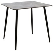 Τραπέζι Cuba pakoworld MDF γκρι cement-μαύρο 70x70x75εκ (1 τεμάχια)