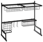 Διώροφη Πιατοθήκη 5Five με χώρο για 9 πιάτα και διαστάσεις 58x30x51.5cm