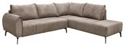 ΚΑΝΑΠΕΣ Fylliana Velton ΑΡΙΣΤΕΡΗ ΓΩΝΙΑ ΚΑΦΕ ΧΡΩΜΑ 275x225x85εκ 831-225-021