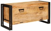vidaXL Ντουλάπα Παπουτσιών Καφέ 90 x 38 x 45 εκ. Μασίφ ξύλο μάνγκο