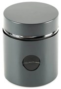 Muhler MR-1403GRS Βάζο Ζάχαρη / Καφέ / Τσάι με Καπάκι Γυάλινο σε Γκρι Χρώμα 550ml
