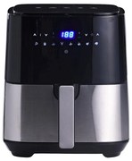 DIS.DAY AIR FRYER ΜΕ ΟΘΟΝΗ ΑΦΗΣ LED &amp; ΑΝΤΙΚΟΛΛΗΤΙΚΟ ΑΠΟΣΠΩΜΕΝΟ ΔΟΧΕΙΟ 5L 1350-1450W | Συσκευασία 2 τμχ