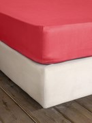 Σεντόνι Γίγας με Λάστιχο Superior Satin - Red - Nima Home