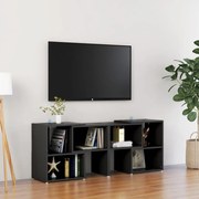 Έπιπλο Τηλεόρασης Μαύρο 104 x 30 x 52 εκ. από Επεξ. Ξύλο 808351