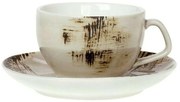 Φλυτζάνι Espresso Με Πιατάκι Country 37.100.17 70ml Beige Cryspo Trio Πορσελάνη