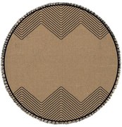 Χαλί Nepal 8114R Beige-Black New Plan 120X120cm Round