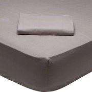 Σεντόνι Με Λάστιχο 1003 Brown-Grey Das Home Μονό 100x200cm Με Λάστιχο 100% Βαμβάκι