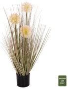 Διακοσμητικό Συνθετικό Φυτό Dandelion/Grass Σε Γλάστρα Φ9,5x9-62Υεκ.
