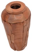 Διακοσμητικό βάζο Archean  teak ξύλο σε φυσική απόχρωση Φ30x60εκ
