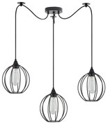 Φωτιστικό Οροφής Adept 77-8755 45x45x300cm 3xE27 60W Black Homelighting