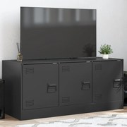 vidaXL Έπιπλο Τηλεόρασης Μαύρο 99x39x44 εκ. από Ατσάλι