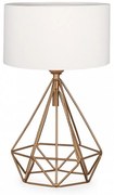 Επιτραπέζιο Φωτιστικό Vanstone 123758 E27 24x15x39cm Cream-Gold Megapap Metal, Fabric