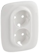 Πλακίδιο Πρίζας Σούκο 2x2Π και Γ Λευκό Valena Allure 754955 Legrand-754955-Λευκό 754955