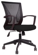 WINGS ΚΑΡΕΚΛΑ ΓΡΑΦΕΙΟΥ ΜΑΥΡΟ 58x53xH92-106cm 25-0553