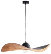 Φωτιστικό Οροφής Kapello L 32339 Φ76x12,5/80cm 1xE27 60W Black-Copper Sigma Lighting