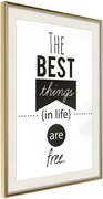 Αφίσα - The Best Things  - 40x60 - Χρυσό - Με πασπαρτού