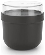 Brabantia Make&Take μπολ πρωινού 1006296, 500+180 ml, βιδωτό κλείσιμο, BPA Free, σκούρο γκρι