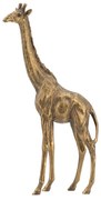 Artekko Animal Giraffe Επιτραπέζιο Διακοσμητικό Καμηλοπάρδαλη Ρητίνη Μπρονζέ (15x5.5x28,5)cm