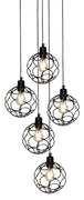 HL-3588-5 ALINE CHROME PENDANT HOMELIGHTING 77-4076