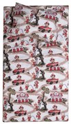 Σεντόνια Βρεφικά Μάρσαλ (Σετ 3τμχ) Beige-Red Viopros Κούνιας 120x160cm 100% Βαμβάκι