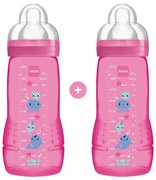 Μπιμπερό Easy Active Deep Ocean 365SG (Σετ 2τμχ) 330ml 4+ Μηνών Candy Pink Mam 330ml Σιλικόνη,Πλαστικό