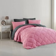 Κουβερτοπάπλωμα 1860 B12 Pink DimCol Υπέρδιπλο 220x240cm Πολυέστερ