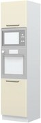 Επιδαπέδιο ντουλάπι φούρνου ψηλό Modena K23-60-RM-Λευκό - Μπεζ - 60.00Χ60.00Χ235.00cm