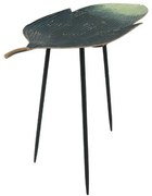 Τραπεζάκι Γωνίας Leaf Fylliana Βεραμάν - Χρυσό 74,5x32,5x66 εκ. 74.5x32.5x66 εκ.