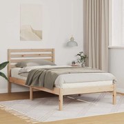 vidaXL Σκελετός Κρεβατιού Καφέ 80 x 200 cm Μασίφ ξύλο πεύκου