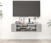 Έπιπλο Τηλεόρασης Κρεμ. Γκρι Σκυρ. 100x30x26,5 εκ. Επεξ. Ξύλο 806233
