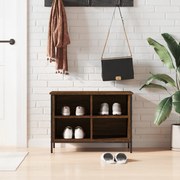 vidaXL Παπουτσοθήκη Καφέ Δρυς 69 x 35 x 50 εκ. από Επεξεργ. Ξύλο