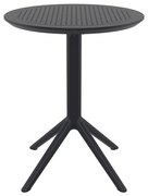 SKY BLACK Φ60X74εκ. ΤΡΑΠΕΖΙ ΠΤΥΣ/ΝΟ ΠΟΛ/ΝΙΟΥ