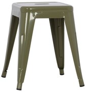 ΣΚΑΜΠΟ ΜΕΤΑΛΛΙΚΟ MELITA HM0096.43 ΣΕ DARK OLIVE ΧΡΩΜΑ 37x37x45Υεκ. (1 Τεμμάχια)