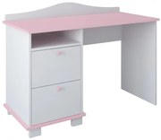 Γραφείο  Classic με 2 Συρτάρια  White + Pink  120x53x86cm  BC20037  BabyCute