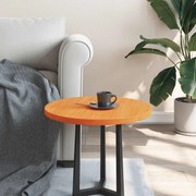 vidaXL Επιφάνεια Τραπεζιού Στρογγυλή Καφέ Κερ. Ø50x2,5 εκ Μασίφ Πεύκο