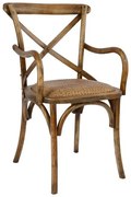 Καρέκλα FORENZA με Μπράτσα με Κάθισμα Ψάθας Natural 52x56x89,5 εκ. 52x56x89.5 εκ.