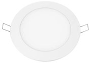 LED SLIM PANEL WHITE ROUND REC. 12W 3000K 1040Lm Φ170 230V AC Ra80 ACA PLATO1230RW