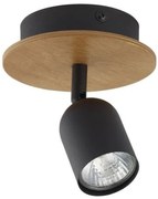 Σποτ Φωτιστικό Τοίχου-Οροφής με ξύλο TOP WOOD TK Lighting-3290-Μαύρο 3290