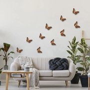 Bronze Butterflies διακοσμητικά αυτοκόλλητα πολυπροπυλενίου Ango 24013