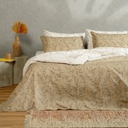 Σεντόνια Διπλά (Σετ) Melinen Ultra Line Armel Mocca Μπεζ Με Λάστιχο 150x200+32