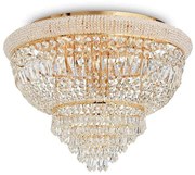 Φωτιστικό Οροφής-Πλαφονιέρα Dubai 243498 78x52,5cm 24xE14 40W Gold Ideal Lux