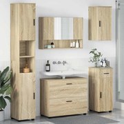vidaXL Σετ Επίπλων Μπάνιου με ράφι 5 pcs Sonoma Δρυς 30 x 35 x 192 εκ.