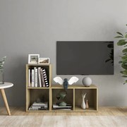 vidaXL Έπιπλα Τηλεόρασης 2 τεμ Sonoma Δρυς 72x35x36,5εκ Επεξ. Ξύλο
