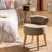 Σκαμπό Με Πλάτη (46x49x58) A-S Firmin Beige 121362T